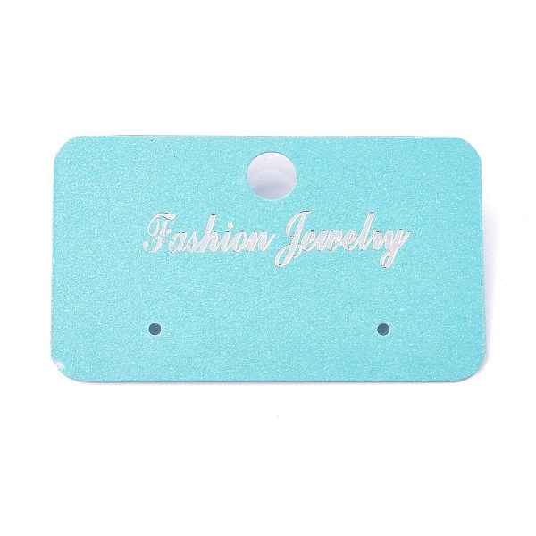

PandaHall Plastic Jewelry Display Cards, for Hanging Earring Display, Rectangle, Pale Turquoise, 30.5x51.5x6mm, Hole: 1.4mm and 6mm...