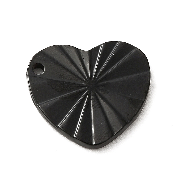 

PandaHall 304 Stainless Steel Pendants, Heart Charm, Electrophoresis Black, 17x19x2mm, Hole: 1.6mm 304 Stainless Steel Heart