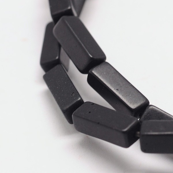 

PandaHall Synthetical Dyed Turquoise Rectangle Bead Strand, Black, 12x4x4mm, Hole: 1mm, about 33pcs/strand, 15.3 inch Synthetic Turquoise...
