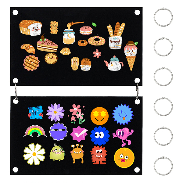2Pcs Acrylic Sticke… - image