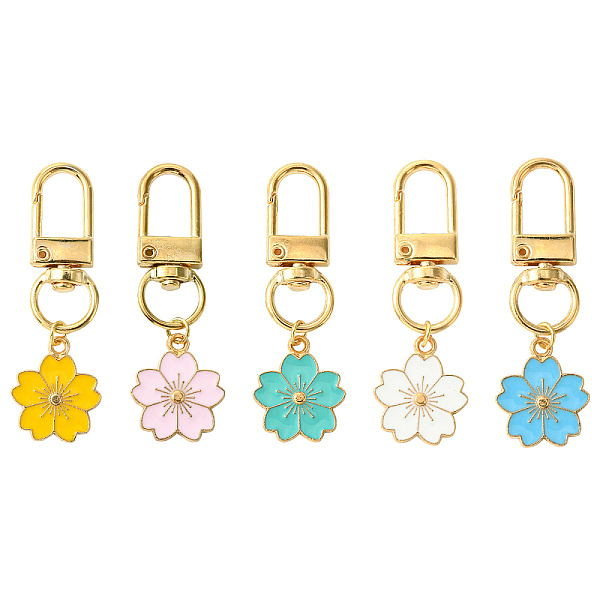 DéCorations De Pendentif Sakura En Alliage éMaillé-image