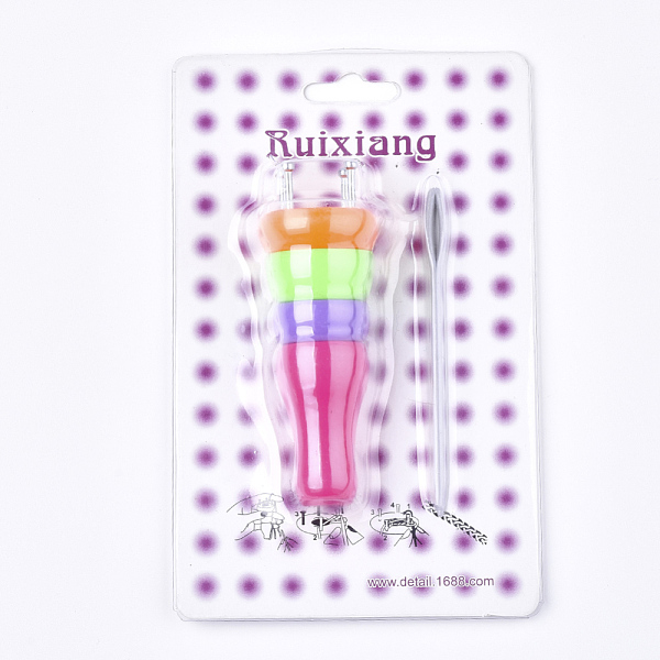 

PandaHall Knitting Loom for Yarn Cord Knitter, Colorful, 95x33mm Plastic