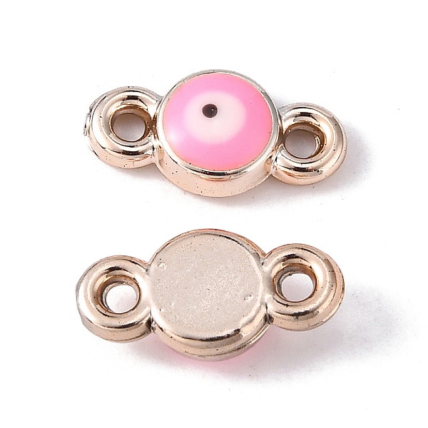 

PandaHall CCB Enamel Links, Evil Eye, Pink, 14x7x3.5mm, Hole: 1.8mm Plastic Evil Eye Pink