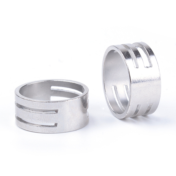 

PandaHall Brass Rings, Assistant Tool, for Buckling, Open and Close Jump Rings, Platinum, 8.5x19mm Brass