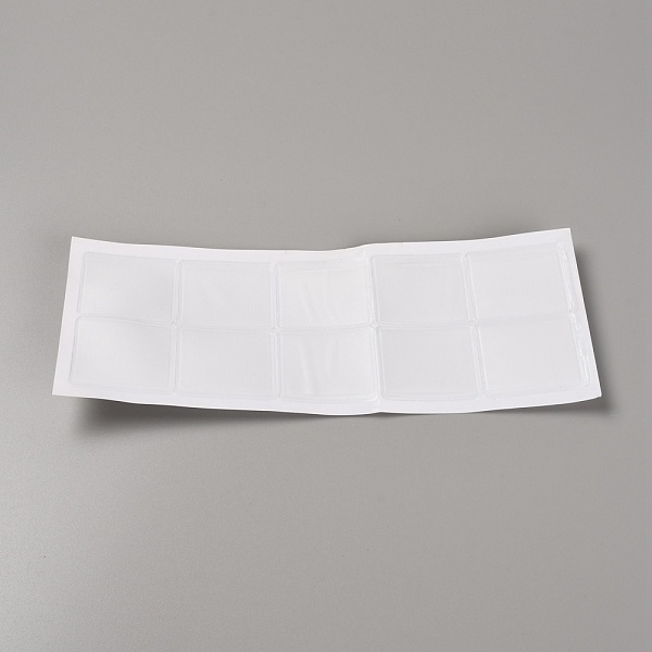 

PandaHall Rectangle PVC Jewelry Bags, for Necklace Displays Bag, White, 4.2x3.6x0.04cm Plastic White