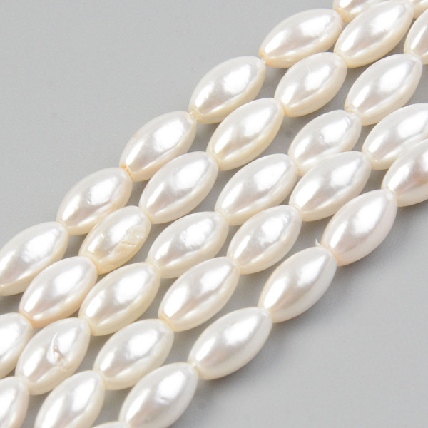 

PandaHall Natural Freshwater Shell Beads Strands, Rice, Seashell Color, 7.5x4.5mm, Hole: 0.8mm, about 54~56pcs/strand, 15.20 inch~15.94 inch...