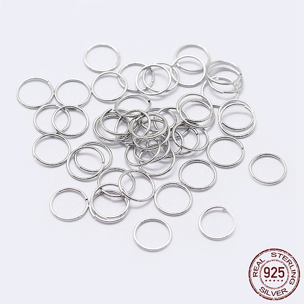 

PandaHall Rhodium Plated 925 Sterling Silver Open Jump Rings, Round Rings, Platinum, 24 Gauge, 5x0.5mm, Inner Diameter: 4mm, about...