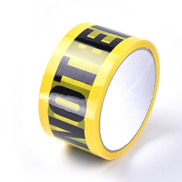 

PandaHall DIY Scrapbook Adhesive Tapes, Safety Warning Mark Self Adhesive Tape, Word Do Not Eeter, Word, 48~49mm, about 25m/roll Adhesive..., Yellow