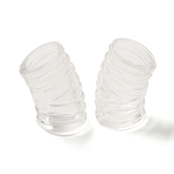

PandaHall Transparent Acrylic European Beads, Large Hole Beads, Bend Tube, Clear, 20x11mm, Hole: 8mm, about 561pcs/500g Acrylic Tube Clear