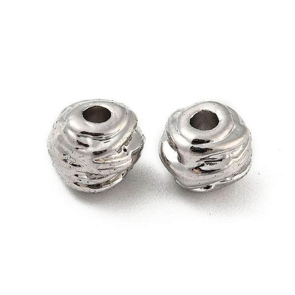 

PandaHall Alloy Beads, Long-Lasting Plated, Lead Free & Cadmium Free & Nickel Free, Honeycomb Shape, Platinum, 5x6x6.5mm, Hole: 1.6mm Alloy