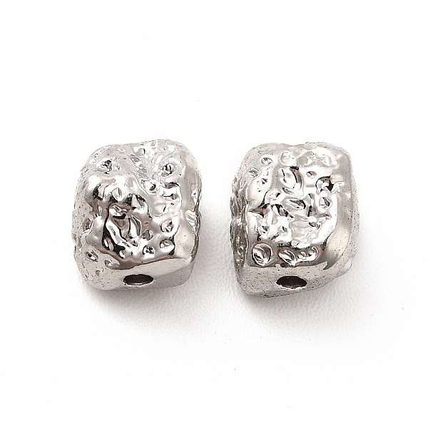 

PandaHall Alloy Beads, Long-Lasting Plated, Cadmium Free & Lead Free, Irregular Shape, Platinum, 6.5x6x5mm, Hole: 1mm Alloy Others