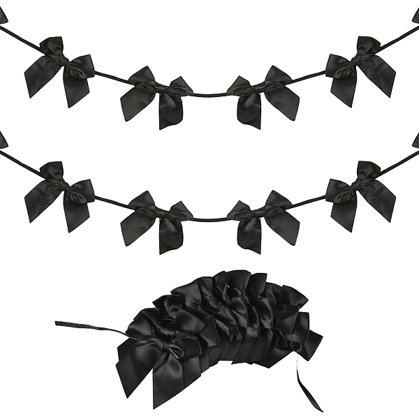 2 bannière suspendue en tissu avec nœud papillon pour décoration d'arbre de Noël
