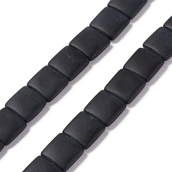 

PandaHall Transparent Frosted Glass Beads Strands, Square, Black, 12x12x4.5mm, Hole: 1mm, about 50pcs/strand, 23.23''~24.02''(59~61cm) Glass...