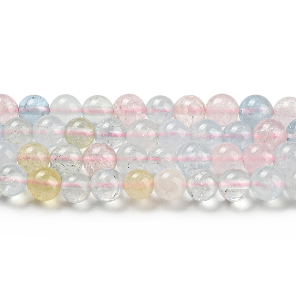 

PandaHall Natural Morganite Beads Strands, Grade AA, Round, 4mm, Hole: 0.7mm, about 82~90pcs/strand, 15.55''~15.94''(39.5~40.5cm) Morganite...