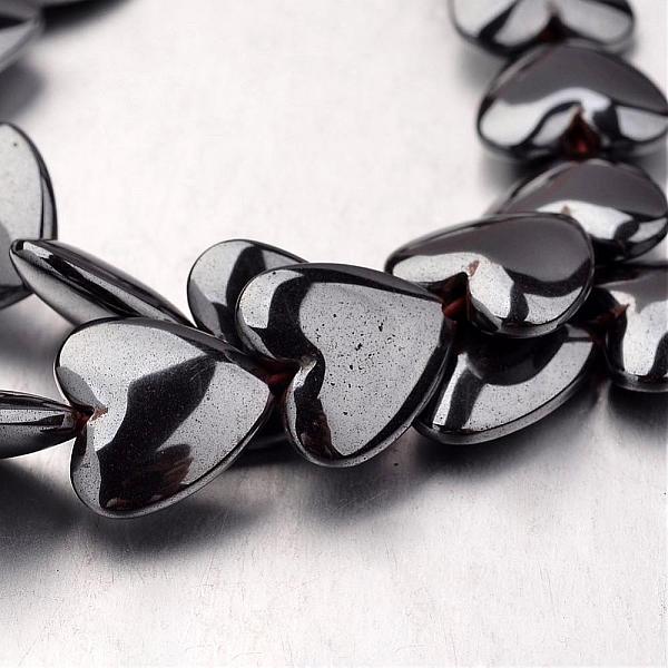 

PandaHall Non-magnetic Synthetic Hematite Bead Strands, Heart, Original Color, 12x12x4mm, Hole: 1mm, about 38pcs/strand, 15.7 inch...