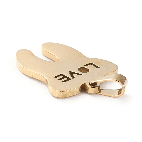 

PandaHall 304 Stainless Steel Pendants, Laser Cut, Teeth and Word LOVE, Golden, 20x15.5x1.2mm, Hole: 3x5mm 304 Stainless Steel Others