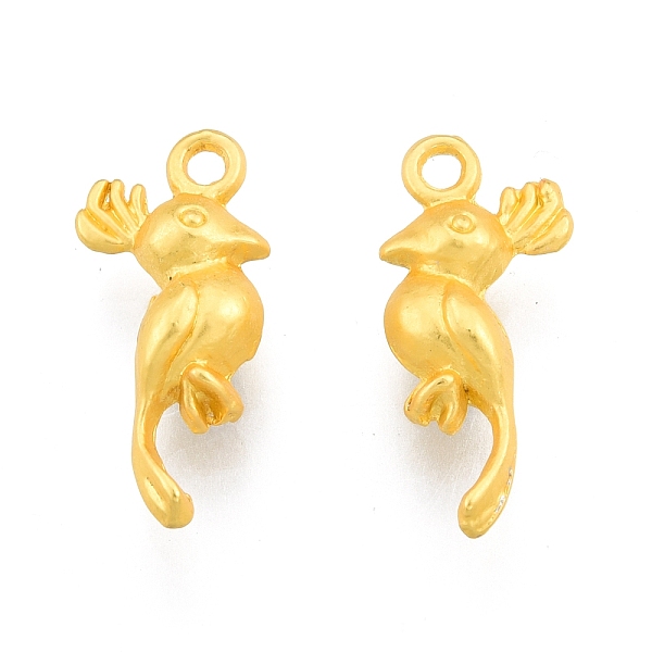 

PandaHall Alloy Pendants, Bird Charms, Matte Gold Color, 20.5x9x5.5mm, Hole: 1.6mm Alloy Bird