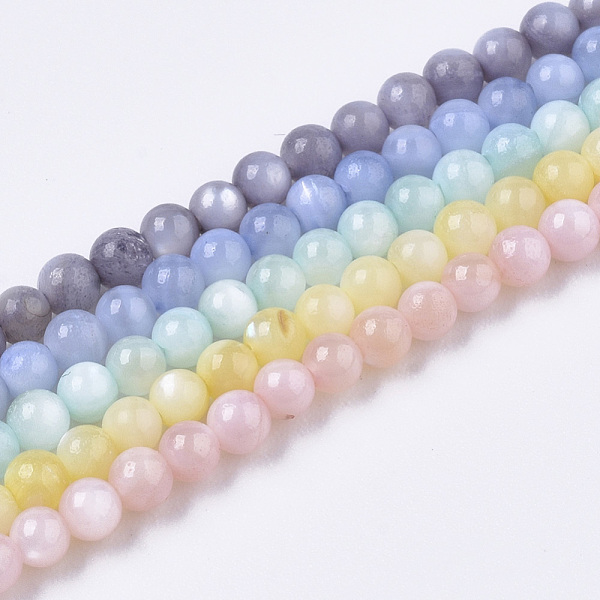 

PandaHall Natural Freshwater Shell Beads Strands, Dyed, Round, Mixed Color, 2.5mm, Hole: 0.7mm, about 150~190pcs/Strand, 14.96 inch~15.75..., Multicolor
