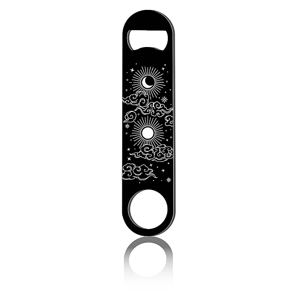 

PandaHall CREATCABIN Flat Bottle Opener Moon Sun Nebula Speed Metal Opener Heavy Duty Bottle Opener Stainless Steel Key for Beer Bartender...