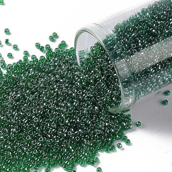 

PandaHall TOHO Round Seed Beads, Japanese Seed Beads, (108B) Transparent Mint Green Luster, 15/0, 1.5mm, Hole: 0.7mm, about 15000pcs/50g...