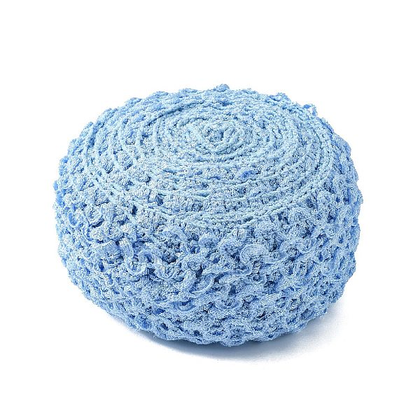 

PandaHall Polyester Elastic Ribbon, for Hair Band Making, Cornflower Blue, 55mm, 5m/roll Elastic Fibre Flat