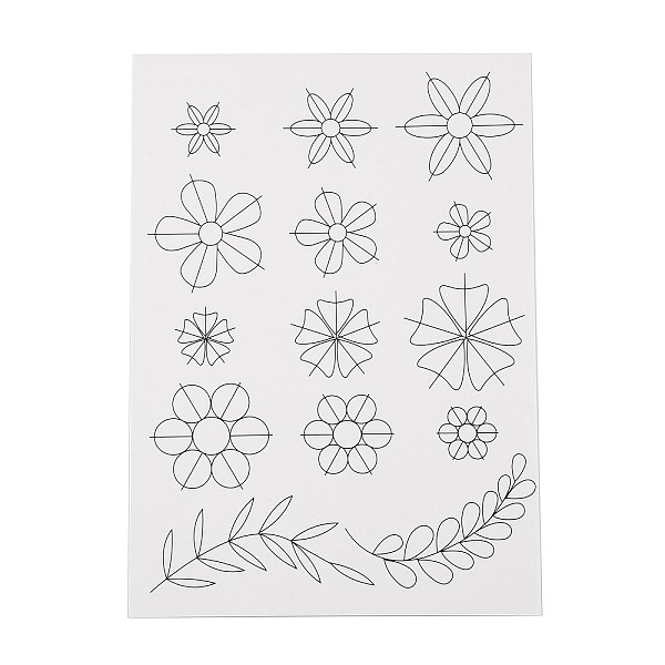 PandaHall DIY Paper Quilling Tools, White, 205x145x0.5mm Paper White