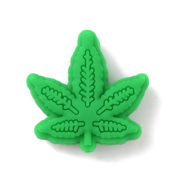 

PandaHall Maple Leaf Silicone Beads, Chewing Beads For Teethers, DIY Nursing Necklaces Making, Green, 25.5x25.5x9.5mm, Hole: 3mm Silicone...