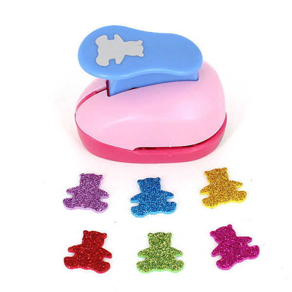 

PandaHall Plastic Craft Punch Sets for DIY Scrapbooking & Paper Art Crafts, Paper Shapers, Random Color, Bear, 40x70x60mm Plastic Bear..., Multicolor