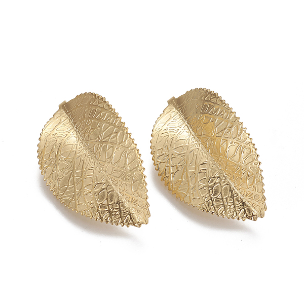 

PandaHall Vacuum Plating 304 Stainless Steel Pendants, Leaf, Golden, 42.5x25x1mm, Hole: 3x2.6mm 304 Stainless Steel Leaf