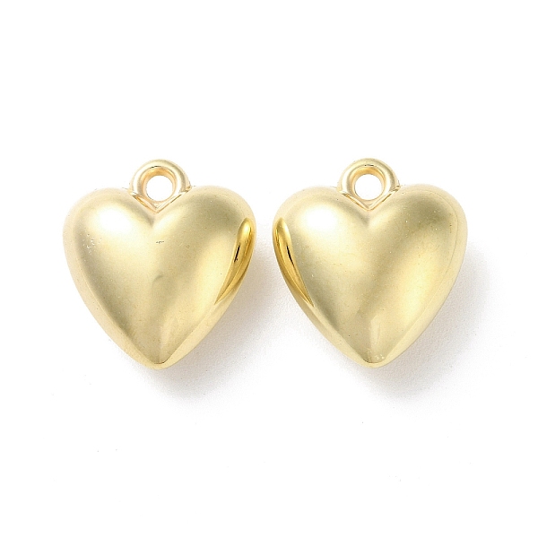 

PandaHall CCB Plastic Pendants, Heart Charms, Golden, 26x23x12.5mm, Hole: 2.7mm Plastic Heart