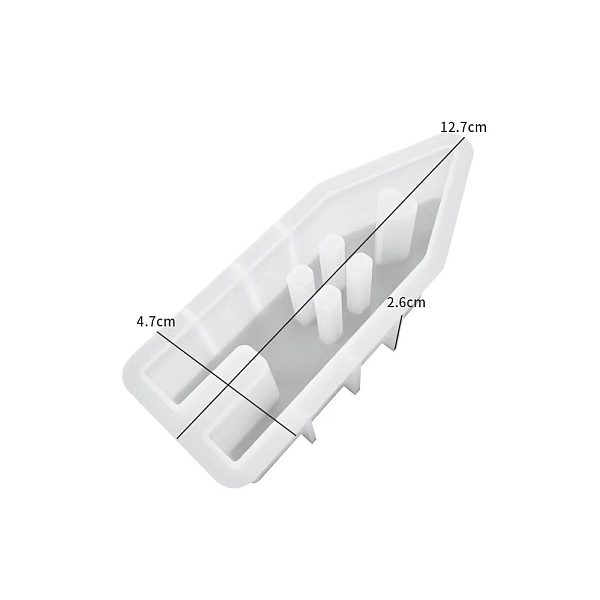 

PandaHall DIY Silicone Candle Molds, For Candle Making, House, White, 12.7x4.7x2.6cm Silicone House White