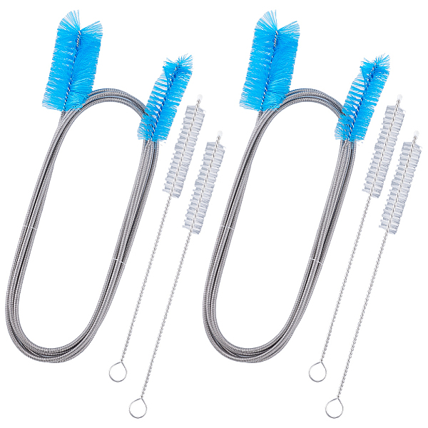 304 Stainless Steel PP Cleaner Double Ended Elastic Hose Pipe