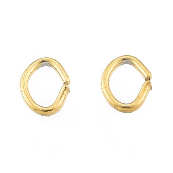 

PandaHall 304 Stainless Steel Jump Rings, Open Jump Rings, Oval, Golden, 4x3x0.6mm, 22 Gauge, Inner Diameter: 2x2.5mm 304 Stainless Steel