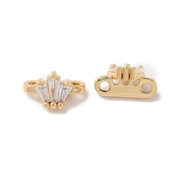 

PandaHall Brass Pave Clear Cubic Zirconia Slide Charms, Crown, Real 18K Gold Plated, 6x10x4.5mm, Hole: 1.2mm Brass+Cubic Zirconia Crown...