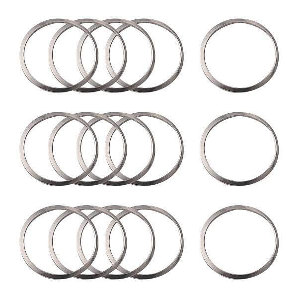 

PandaHall 201 Stainless Steel Linking Rings, Ring, Stainless Steel Color, 25x1~1.2mm, Inner Diameter: 22mm 201 Stainless Steel Ring
