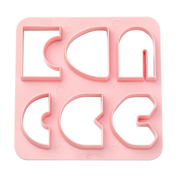 

PandaHall ABS Cookie Cutters, Arch, Pink, 100x100mm Plastic Square Pink