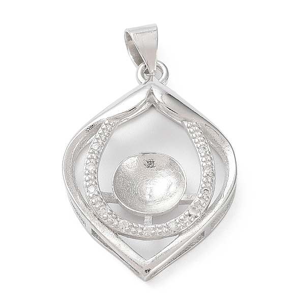 

PandaHall Platinum Plated Brass Pendant Cabochon Settings, Pearl Basket Pendant Prongs Mounting Settings, Leaf, Tray: 6.7mm, 26.5x18.5x5.9mm...