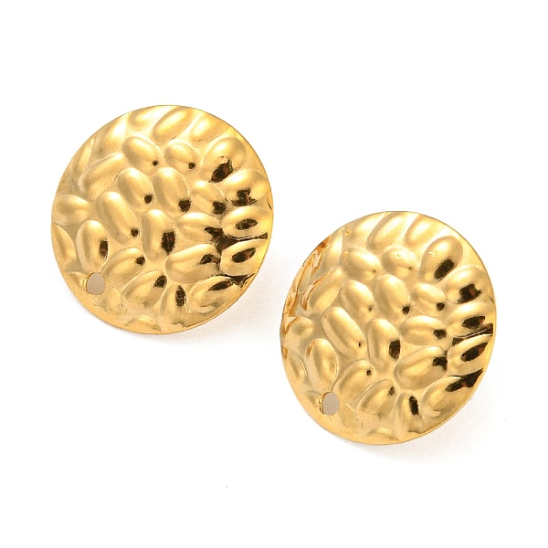 

PandaHall 304 Stainless Steel Stud Earring Findings, Flat Round, Real 18K Gold Plated, 16mm, Hole: 1mm, Pin: 0.8mm 304 Stainless Steel Flat...