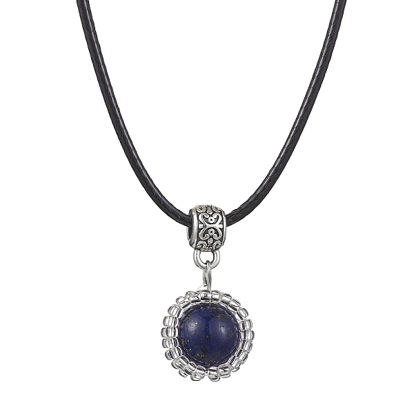 

PandaHall Lapis Lazuli Necklaces, with Nylon Thread, 17.91 inch(45.5cm) Lapis Lazuli