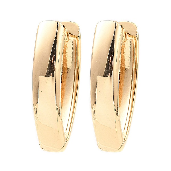 

PandaHall Brass Hoop Earrings, Teardrop, Light Gold, 27x17.5x6mm Brass Teardrop