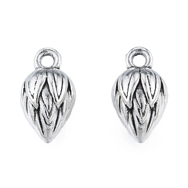 

PandaHall Tibetan Style Alloy Charms, Cadmium Free & Lead Free, Flower, Antique Silver, 13x7x7mm, Hole: 1.6mm, about 620pcs/1000g Alloy...