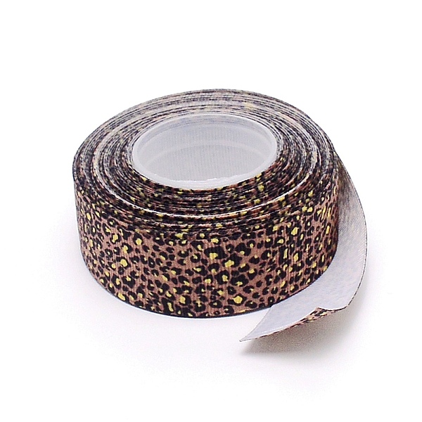 

PandaHall Polyester Ribbon, Leopard Print Theme Pattern, for Gift Wrapping, Floral Bows Crafts Decoration, Camel, 1 inch(25mm), about..., Brown