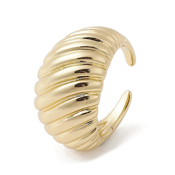 

PandaHall Brass Adjustable Rings, Real 18K Gold Plated, Inner Diameter: 17.6mm Brass