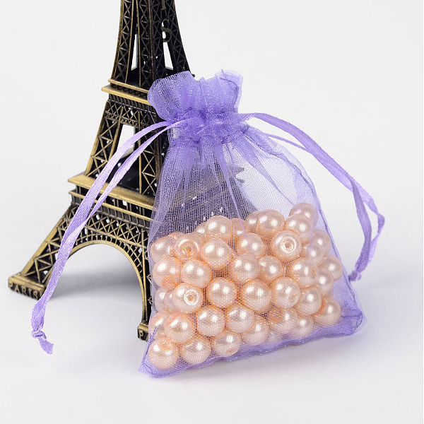 

PandaHall Organza Gift Bags with Drawstring, Jewelry Pouches, Wedding Party Christmas Favor Gift Bags, Medium Purple, 9x7cm Organza...