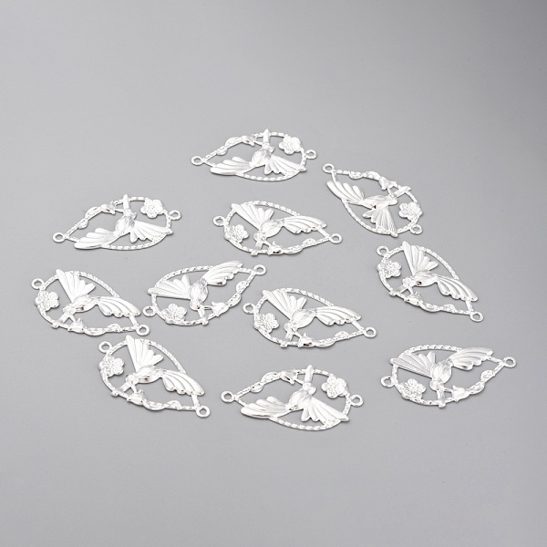 

PandaHall 304 Stainless Steel Links Connectors, Teardrop with Bird, Silver, 33.5x18.5x1.5mm, Hole: 1.6mm 304 Stainless Steel Teardrop