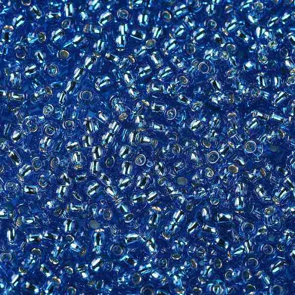 

PandaHall TOHO Round Seed Beads, Japanese Seed Beads, (2206) Silver Lined Dark Aqua, 11/0, 2.2mm, Hole: 0.8mm, about 5555pcs/50g Glass Cyan