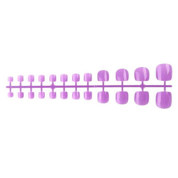 

PandaHall Full Cover Fake Toenails Solid Color Plastic Feet Nails Artificial Toe Nail Tips, Practice Manicure Nail Art Tool, Medium Orchid...