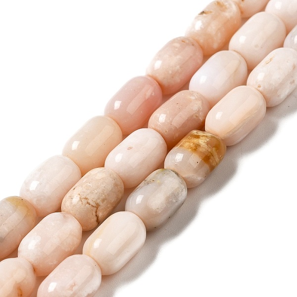 

PandaHall Natural Pink Opal Beads Strands, Column, 9x6mm, Hole: 0.9~1mm, about 20~21pcs/strand, 7.09~7.48 inch(18~19cm) Pink Opal Column