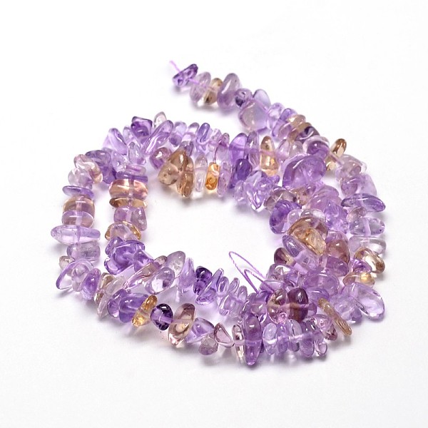 Natural Ametrine Chip Beads Strands