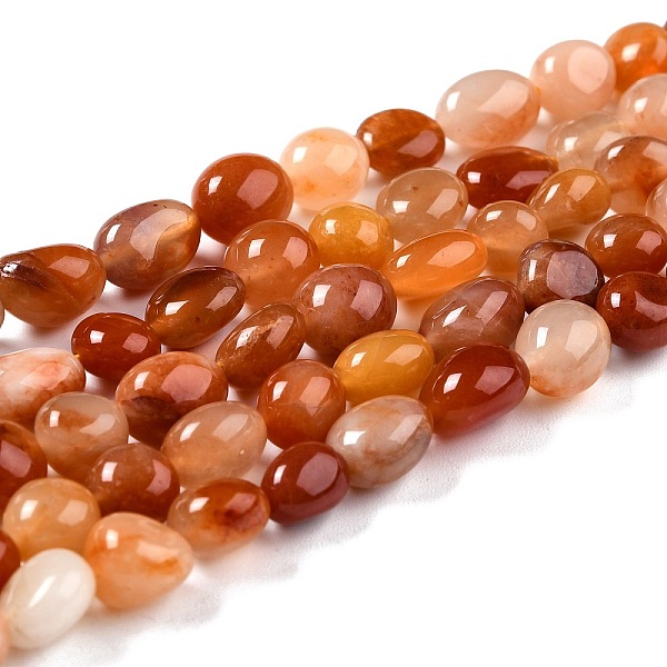

PandaHall Natural Golden Silk Jade Beads Strands, Nuggets, Tumbled Stone, 8~11x7.5~9x4.5~7mm, Hole: 0.8mm, about 42pcs/strand, 15.94''...